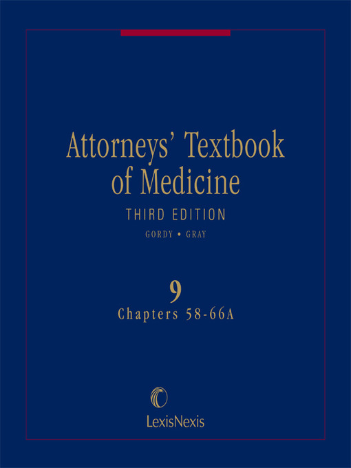 Title details for Attorneys' Textbook of Medicine by Roscoe N. Gray, M.D. - Wait list